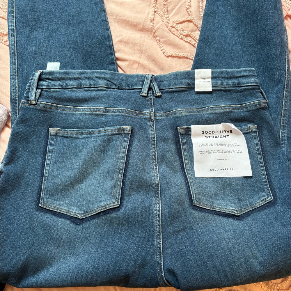 Good American curve straight super compression Jeans - Picture 4 of 4